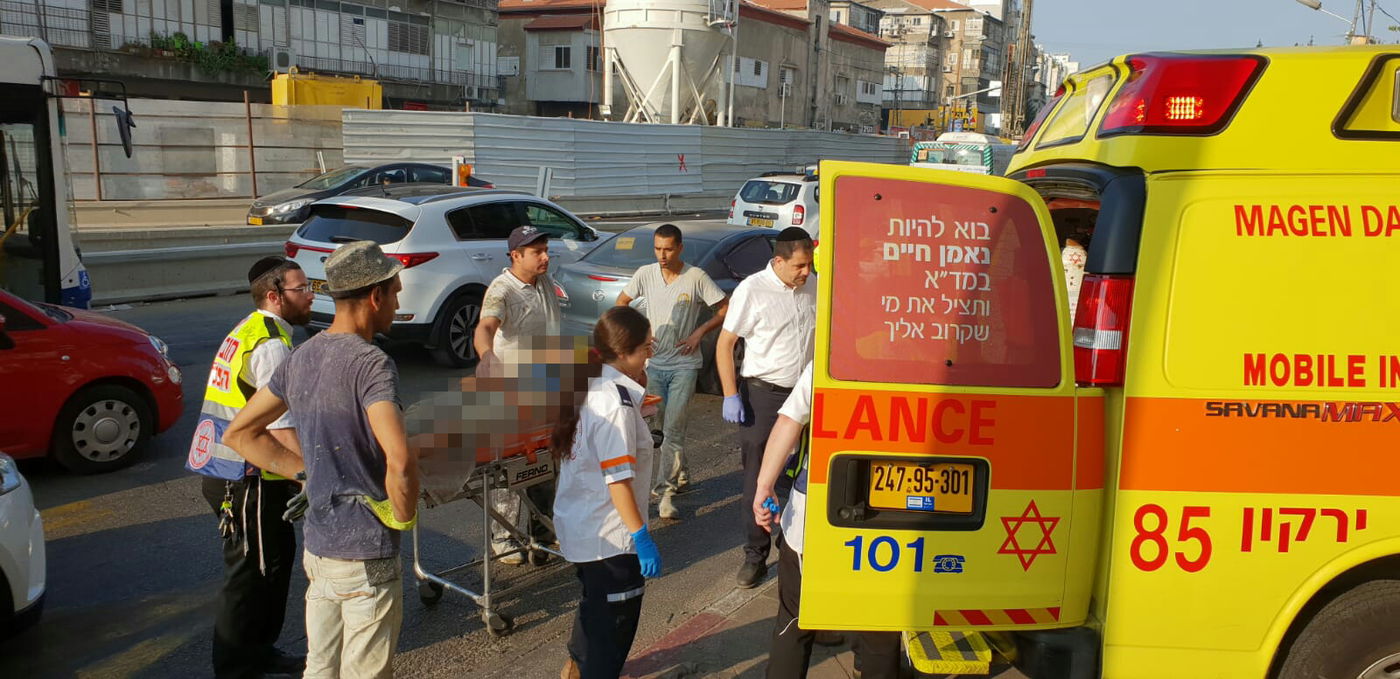 הפצוע מפונה הבוקר בבני ברק