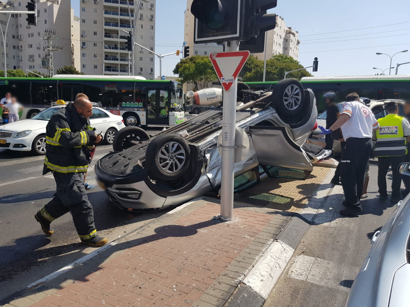 זירת התאונה