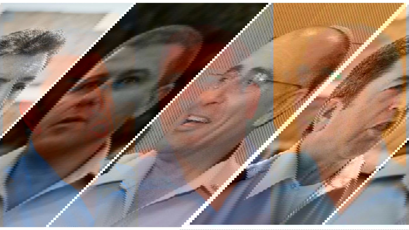 משמאל יורם הלוי, באמצע צ'יקו אדרי ומימין דוד ביתן