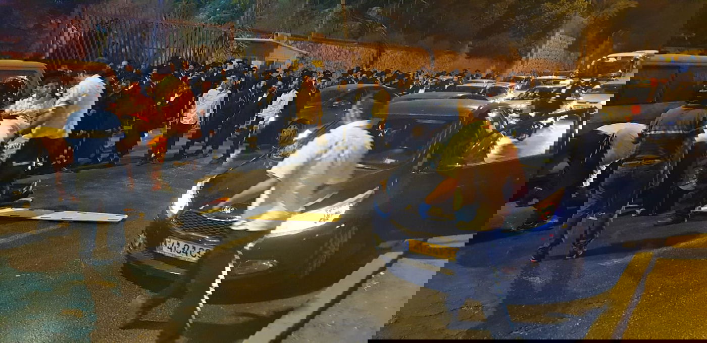 אב ובנו נפגעו בתאונה קשה במרכז ירושלים