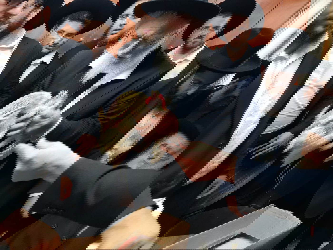 מרן הגר"ח קנייבסקי קיים את מנהג הכפרות ו'כיסוי הדם'