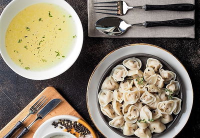 קרעפלאך ומרק עוף