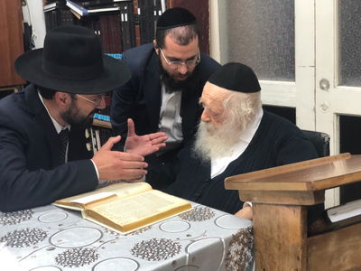 רביץ מקבל את ברכתו של מרן הגר"ח קנייבסקי, בימים האחרונים