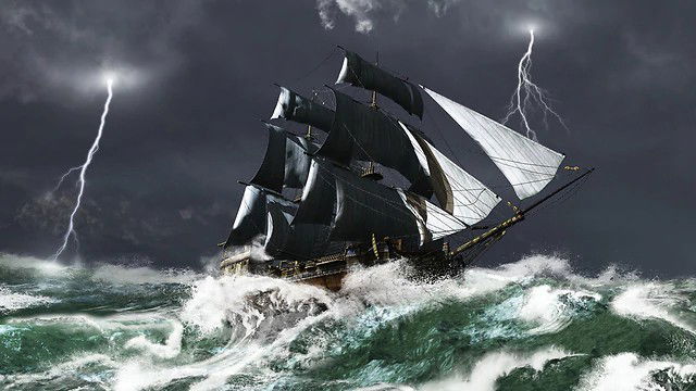 סערה בלב ים. אילוסטרציה