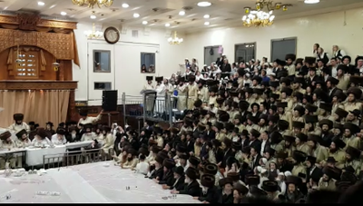 צפו: טיש נעילת החג בתולדות אברהם יצחק