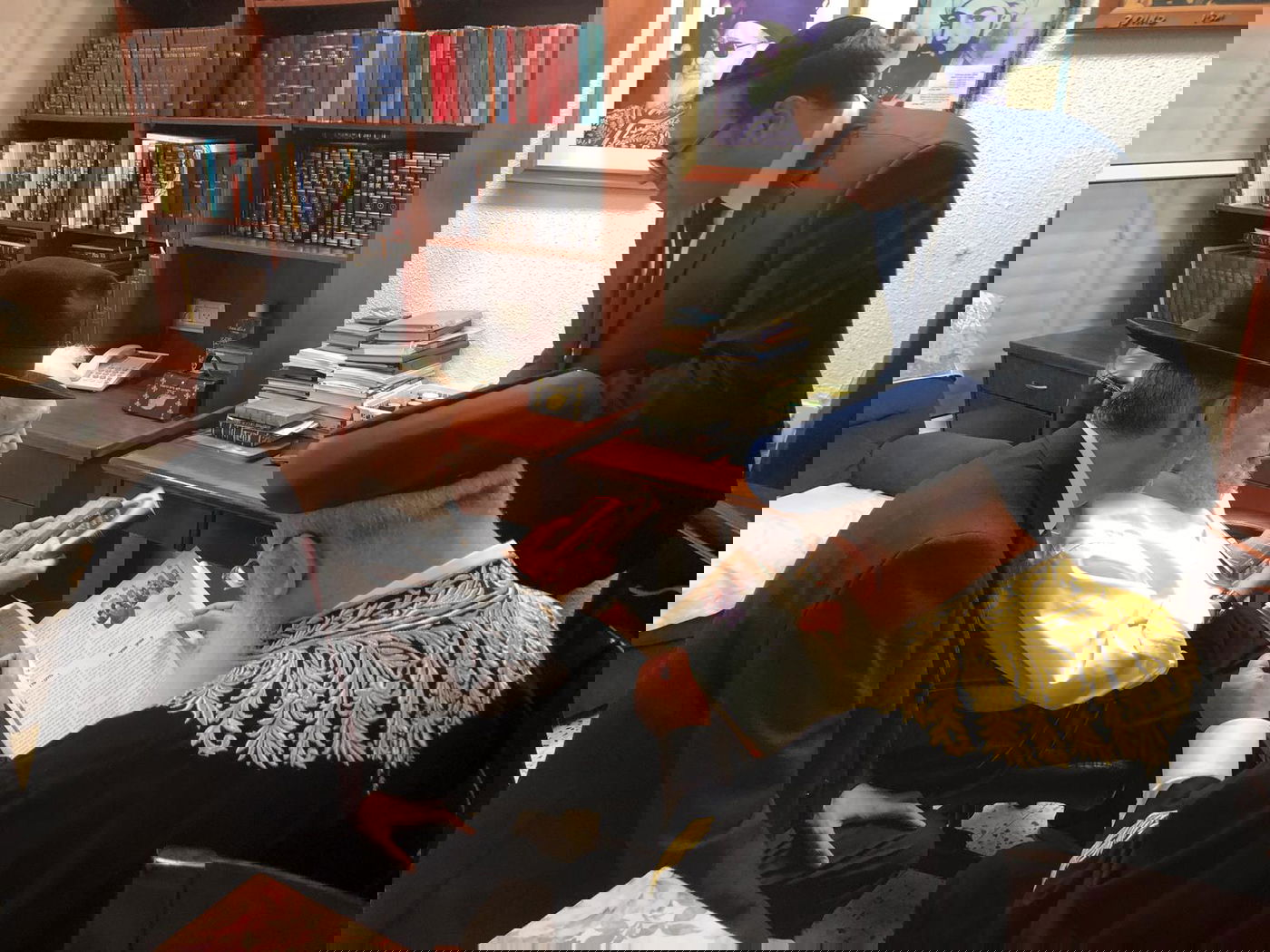 הגר"ש עמאר ביקר במעונו של הגר"מ מאזוז