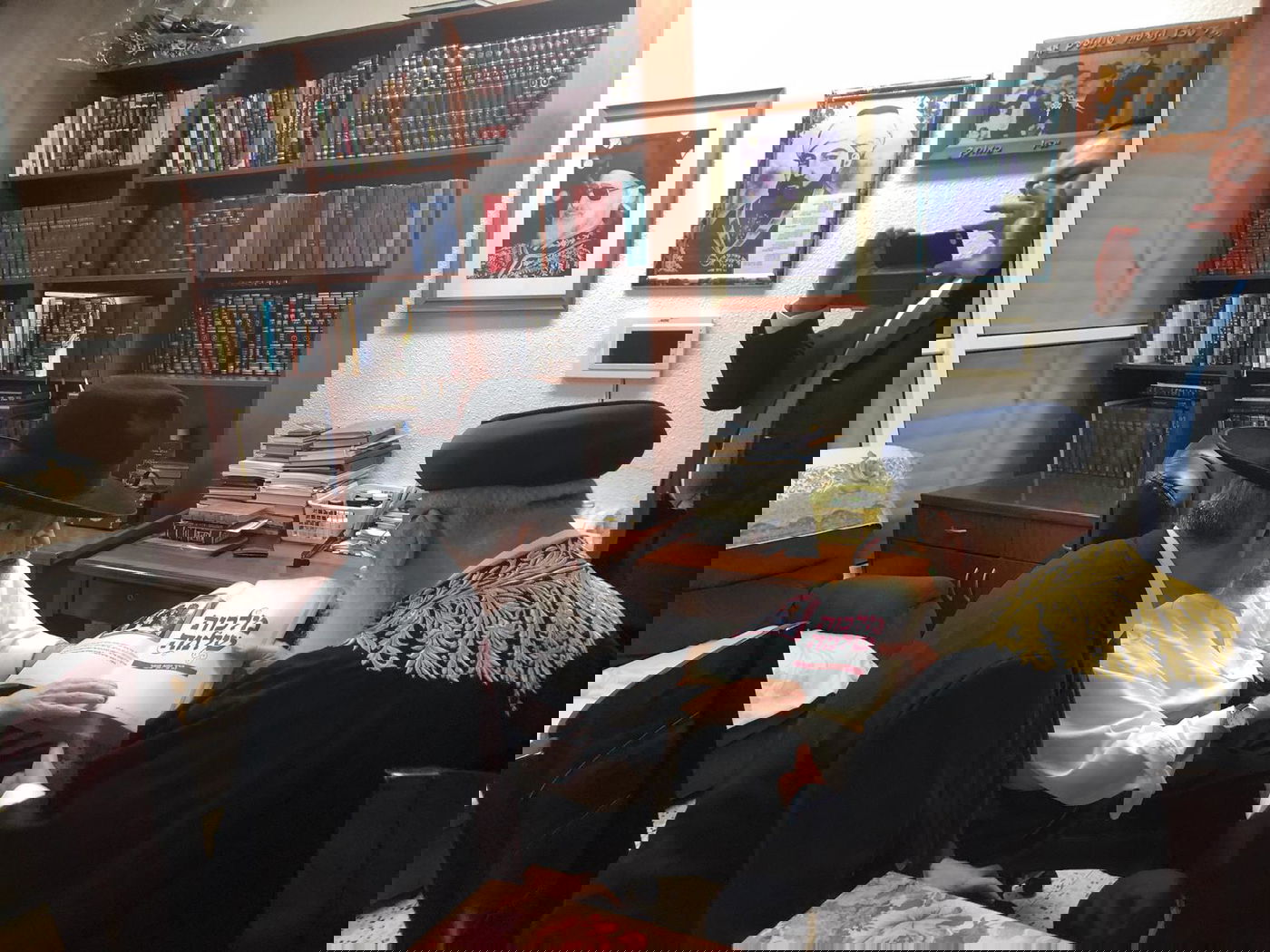 הגר"ש עמאר ביקר במעונו של הגר"מ מאזוז