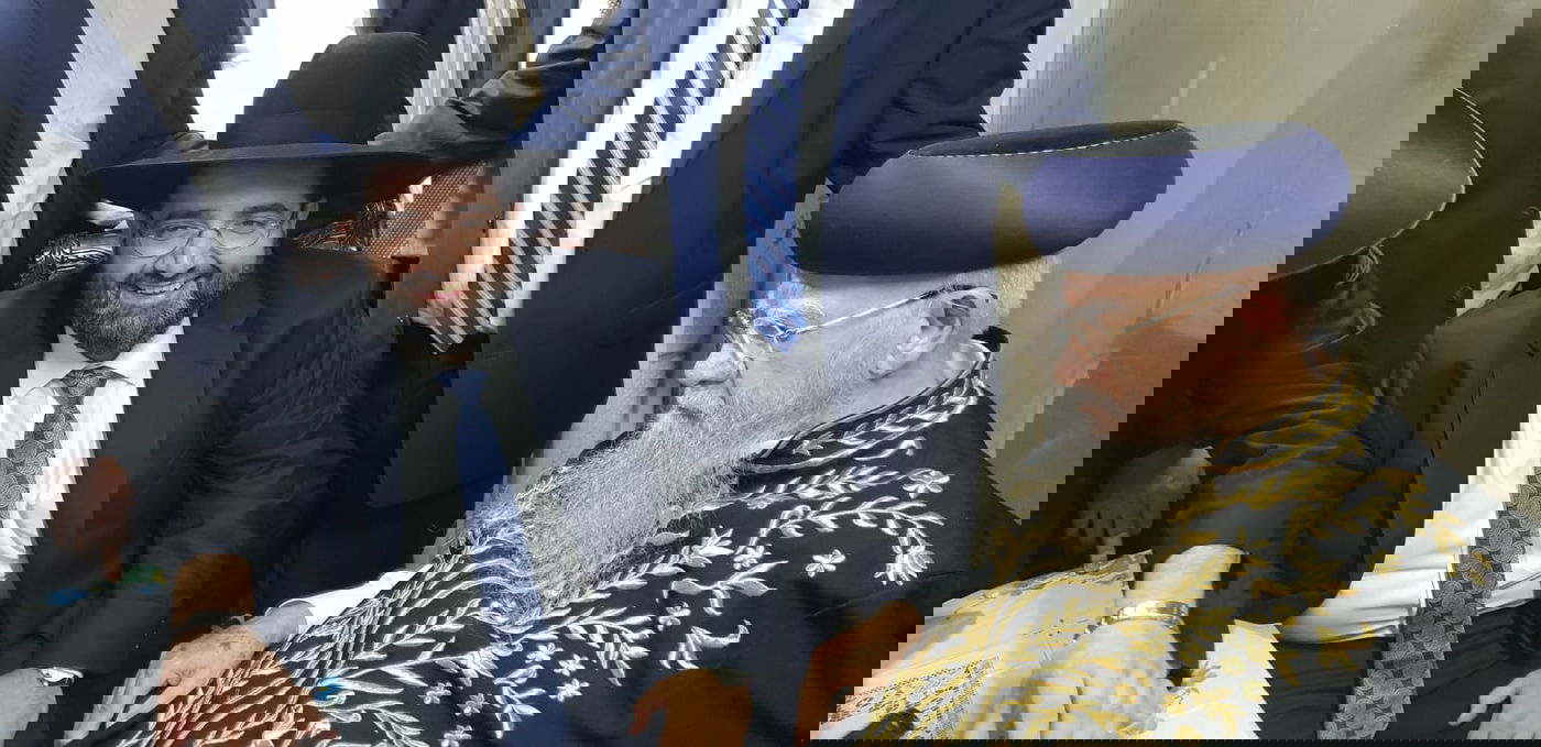 חג הסוכות במעונו של זקן הראשונים לציון