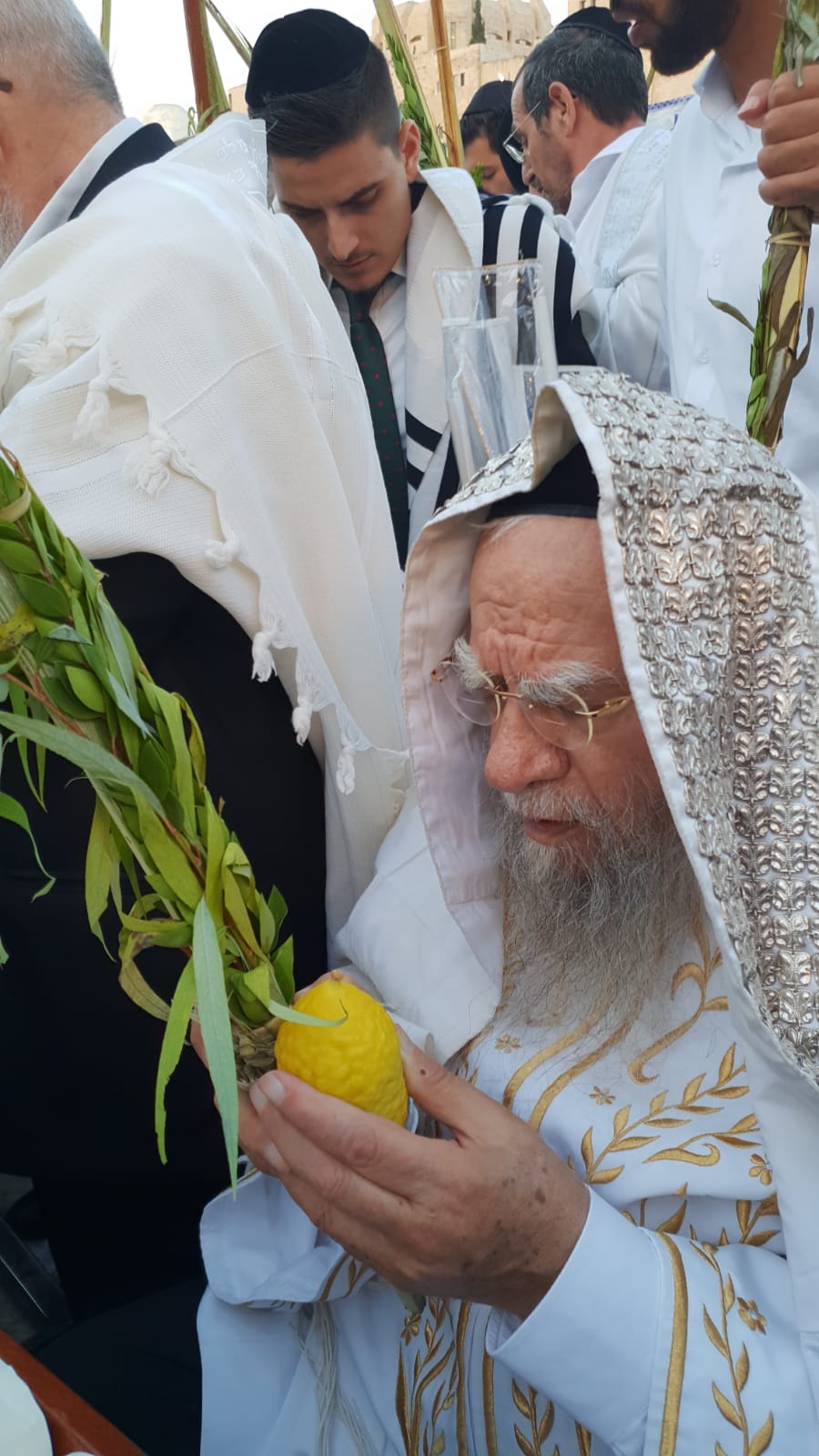 תיעוד: הושענא רבא במעונם של הראשונים לציון