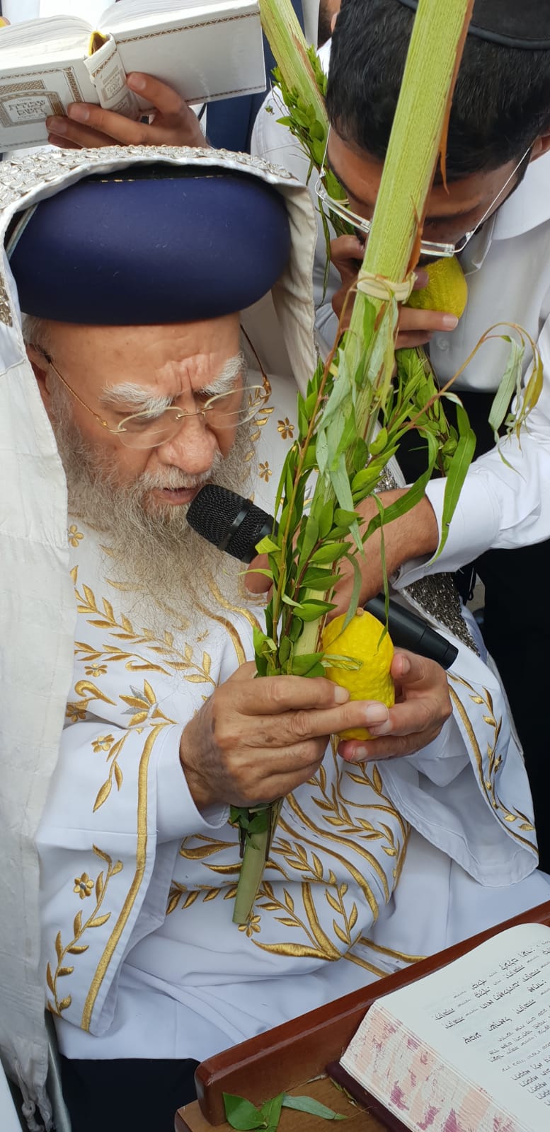 תיעוד: הושענא רבא במעונם של הראשונים לציון