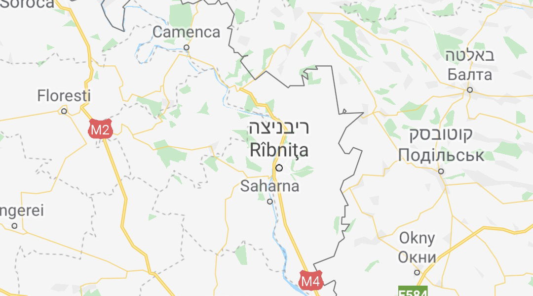 מפת העיירה ריבניצא