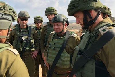 הרמטכ"ל בגבול עזה. ארכיון