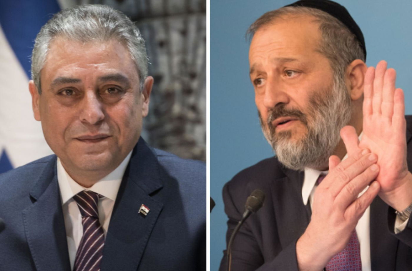 השר דרעי והשגריר המצרי