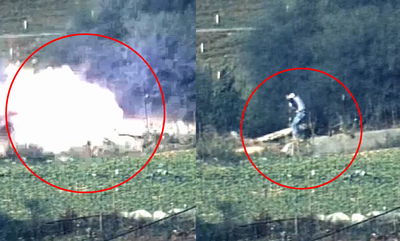 צפו: מחבלים משגרים רקטה - ומחוסלים