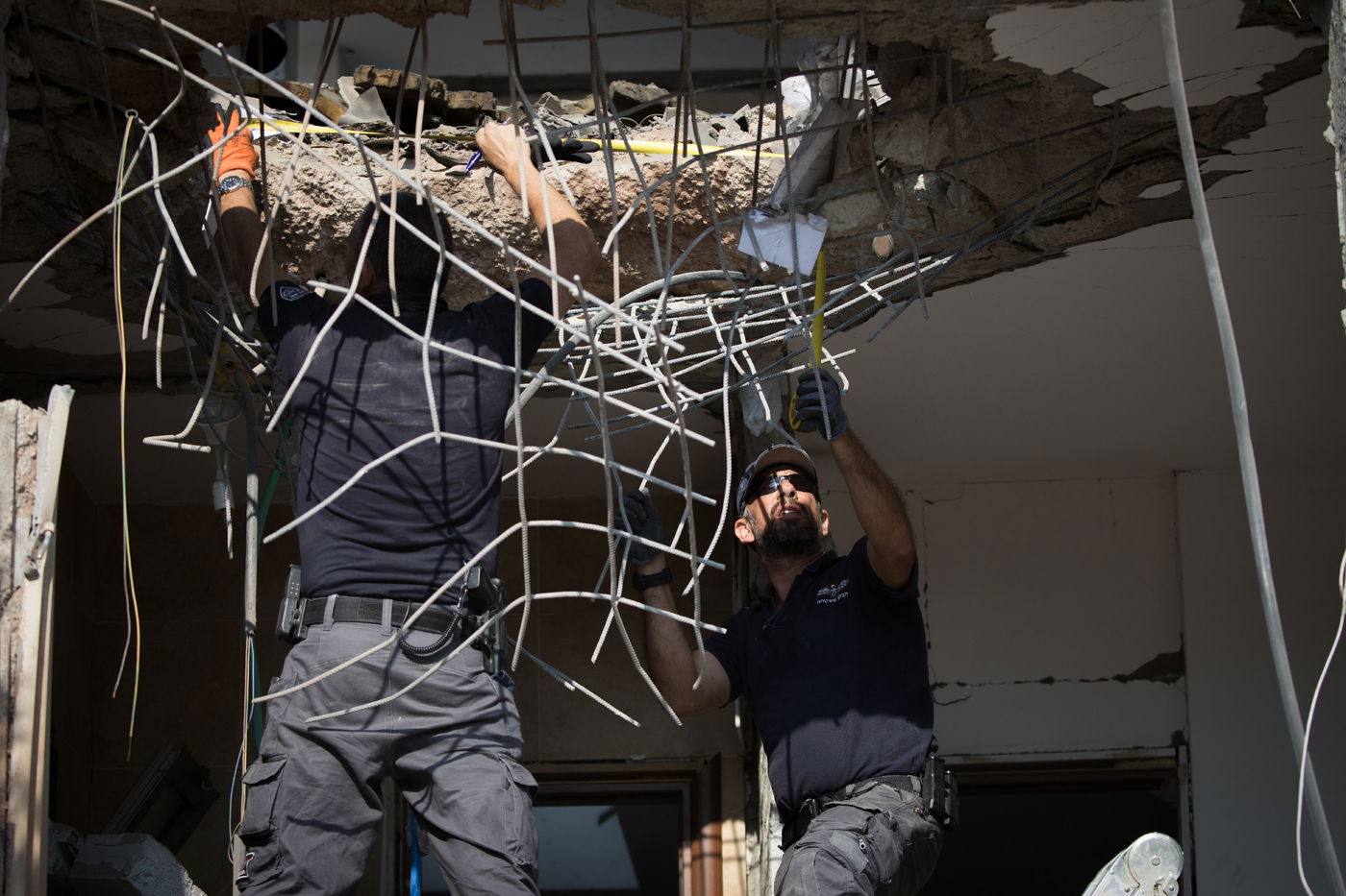 תיעוד: זירת ההרס בבית המגורים בבאר שבע