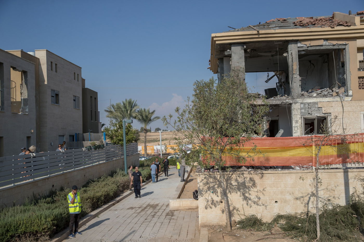 תיעוד: זירת ההרס בבית המגורים בבאר שבע