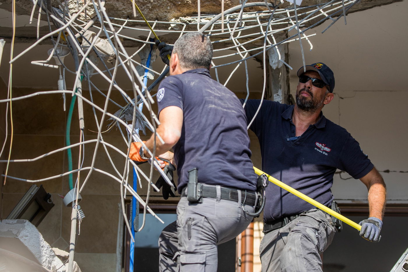 תיעוד: זירת ההרס בבית המגורים בבאר שבע