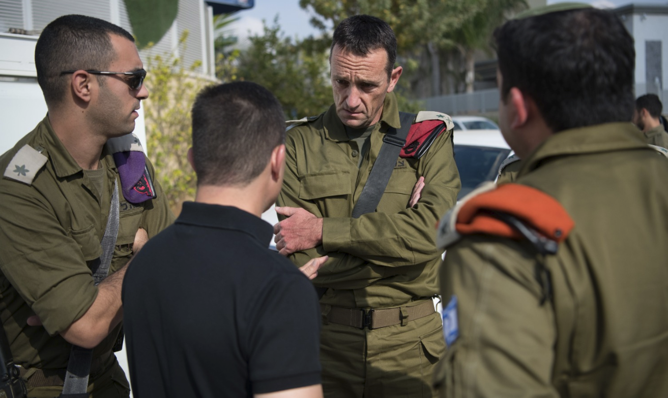 אלוף הרצי הלוי בזירת הנפילה בבאר שבע