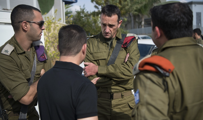 אלוף הרצי הלוי בזירת הנפילה בבאר שבע