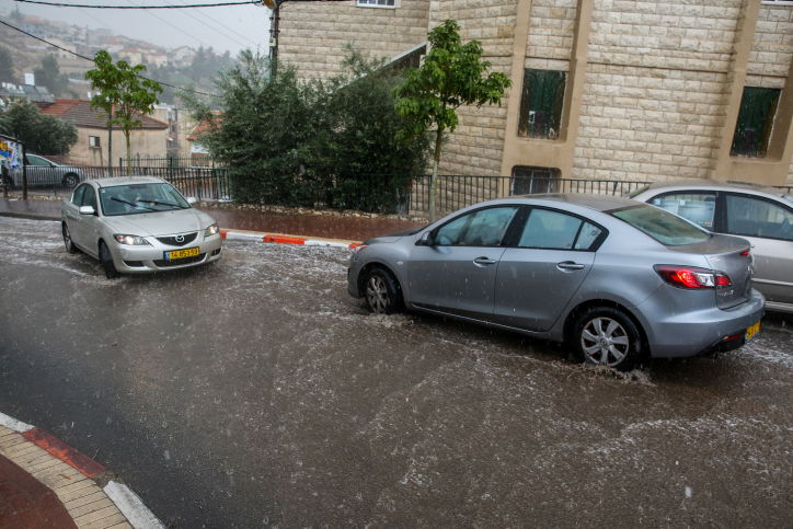 הצפה בצפת בשבוע שעבר