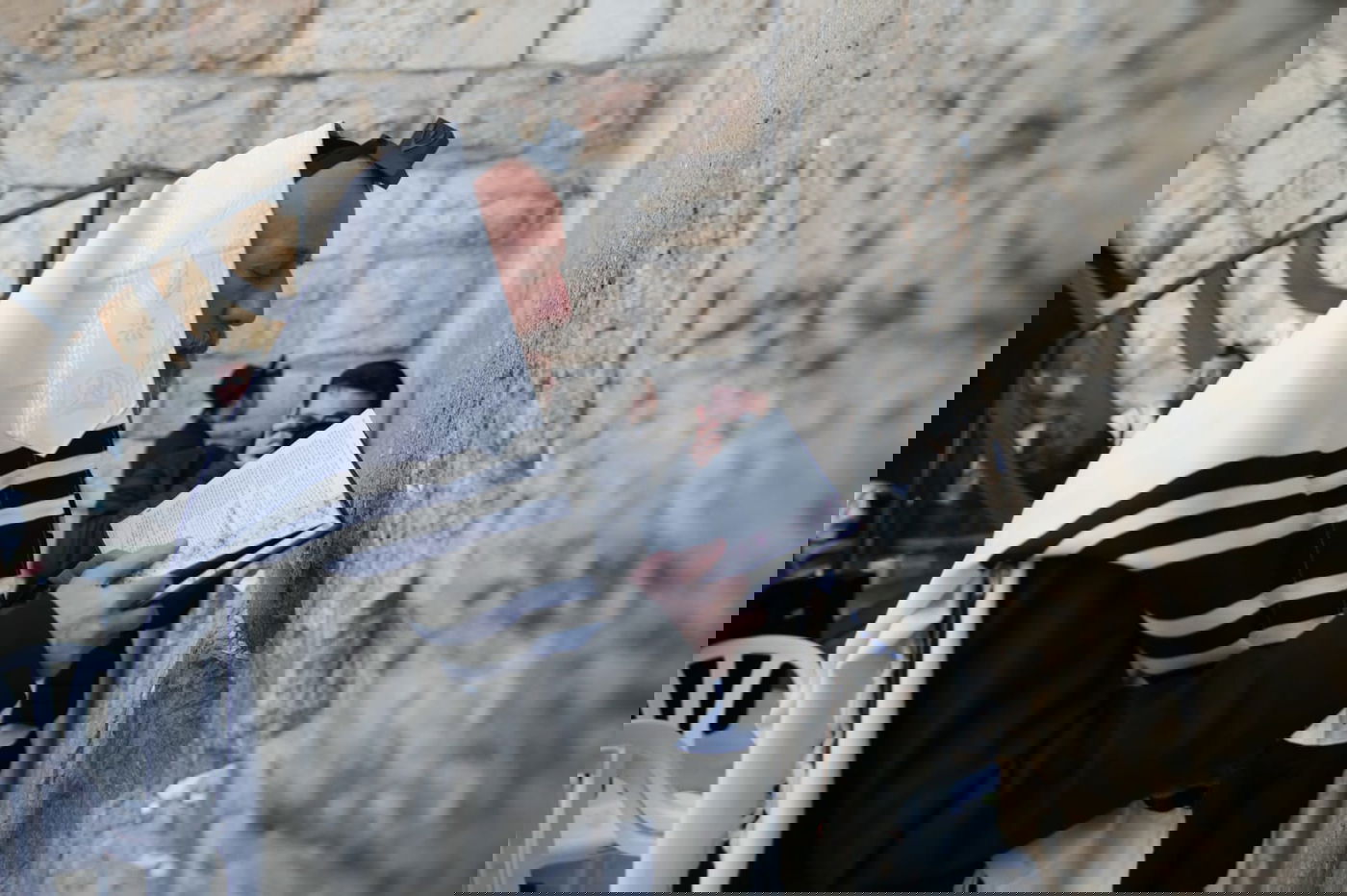 "מי שברך": יוסי דייטש וישראל פרוש התפללו בכותל המערבי. צפו