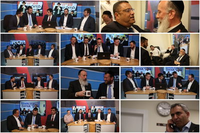 משדר הבחירות ב'אולפן כיכר' • צפו בגלריה