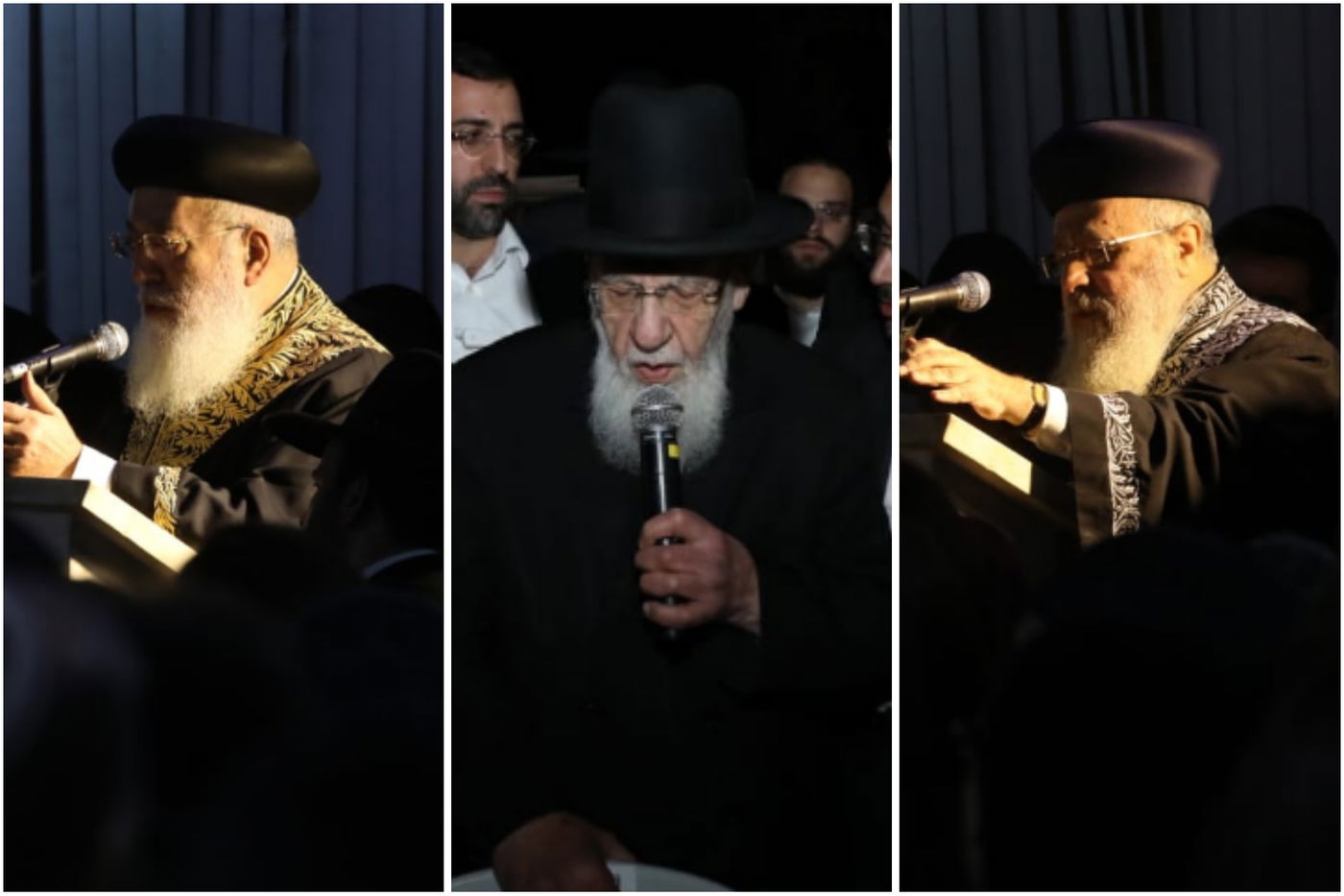 הגר"י יוסף, הגר"ש כהן והגר"ש עמאר בהספדים