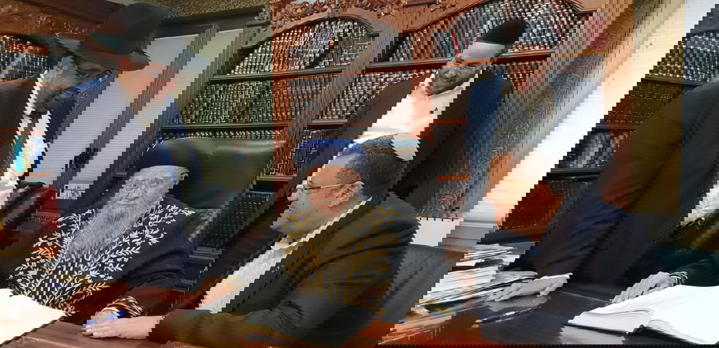 משה ליאון התברך במעונו של זקן הראשונים לציון