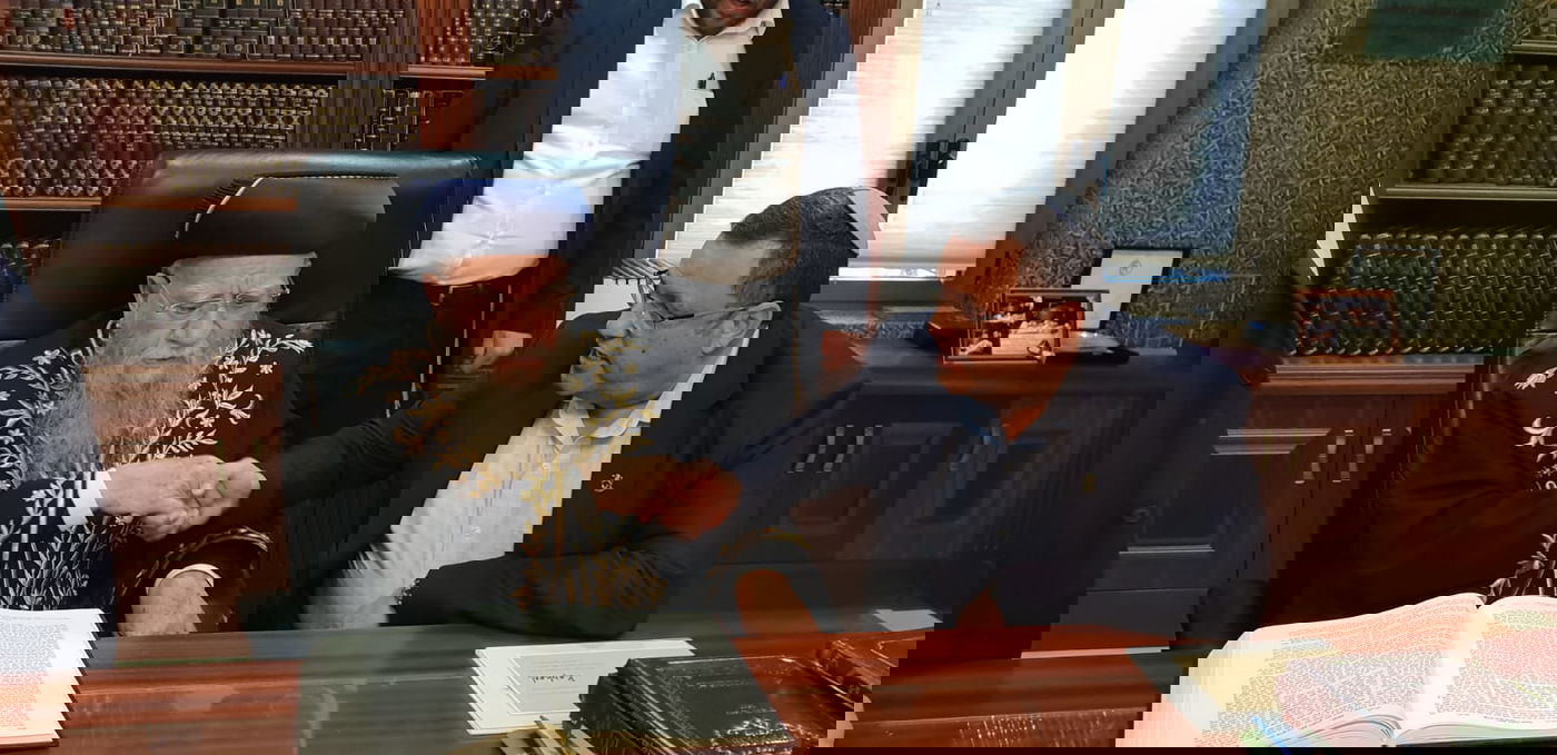 משה ליאון התברך במעונו של זקן הראשונים לציון