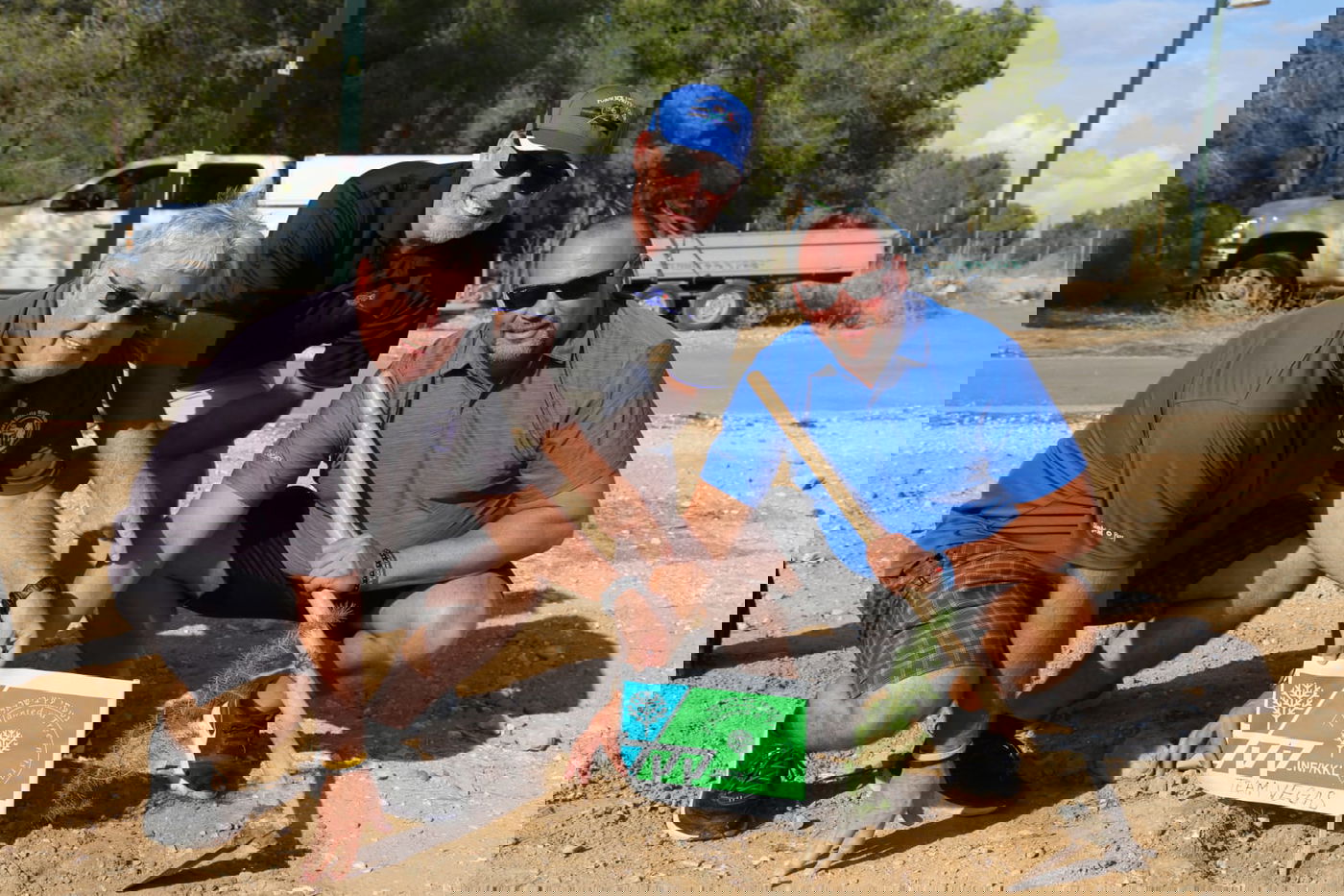 השוטרים האמריקאים סיירו ביערות עוטף עזה