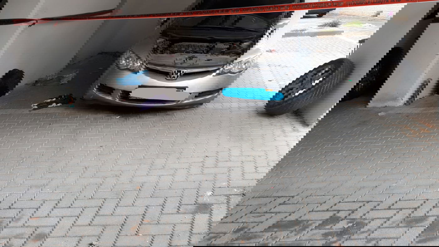 גבר חרדי נפצע בינוני לאחר שרכבו נפל עליו