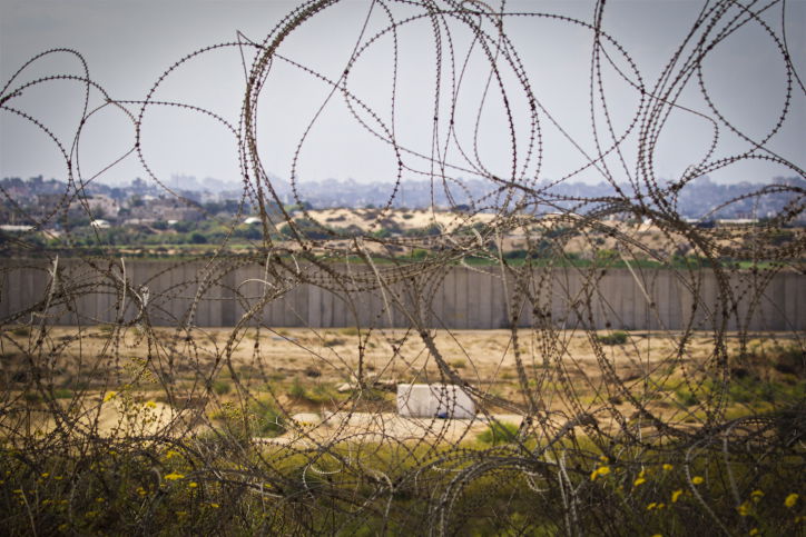 הנוף מנתיב העשרה לכיוון רצועת עזה