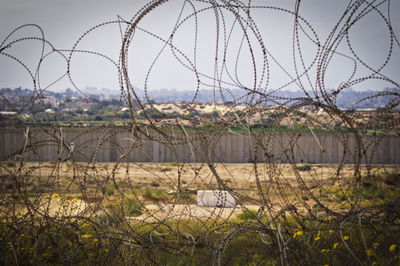 הנוף מנתיב העשרה לכיוון רצועת עזה