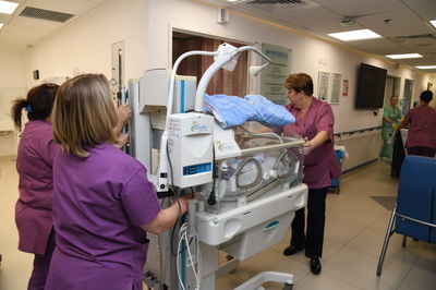 תיעוד: מחלקת הילדים עברה לבית חולים תת קרקעי