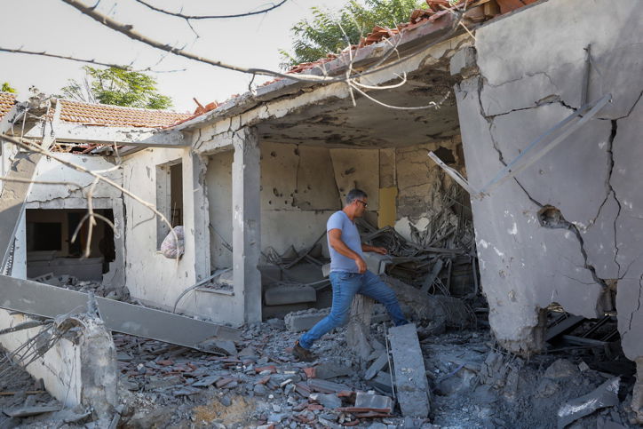 הבית שנפגע באשקלון