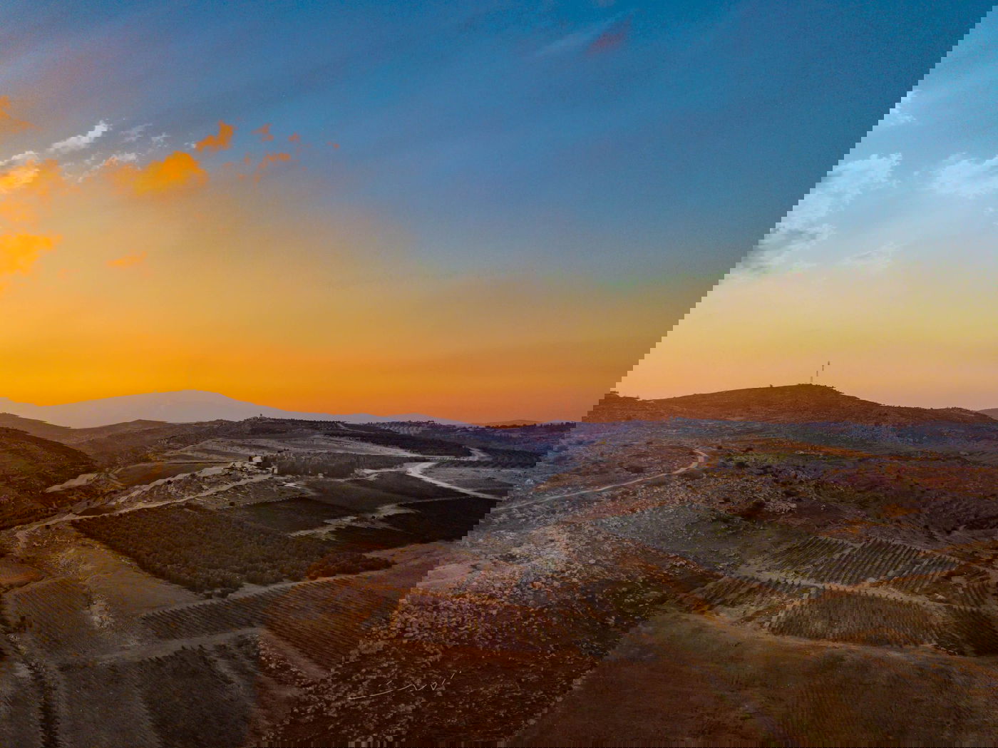 שקיעה מרהיבה במיוחד בעמק שילה • צפו