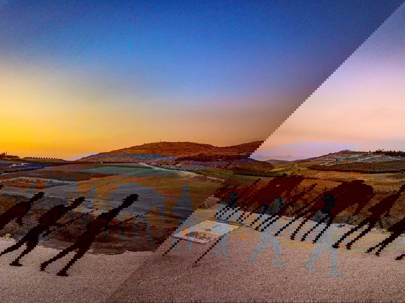 שקיעה מרהיבה במיוחד בעמק שילה • צפו