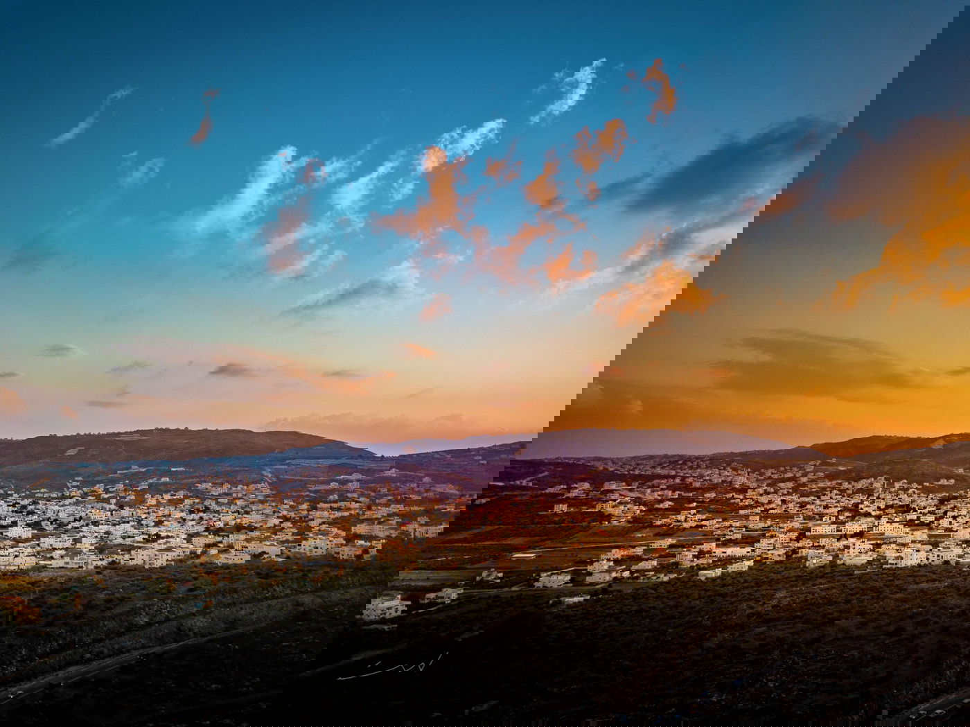 שקיעה מרהיבה במיוחד בעמק שילה • צפו