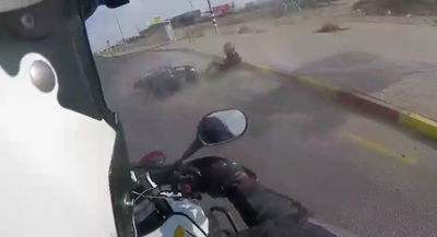 ממצלמת הקסדה: מרדף אחרי רוכב אופנוע