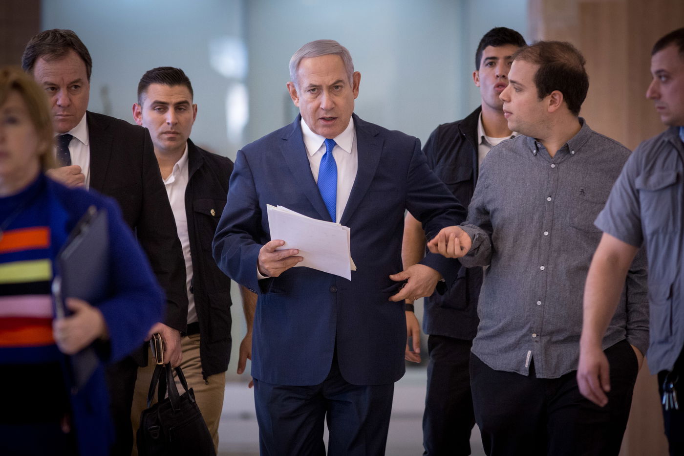 בנימין נתניהו בכנסת, היום