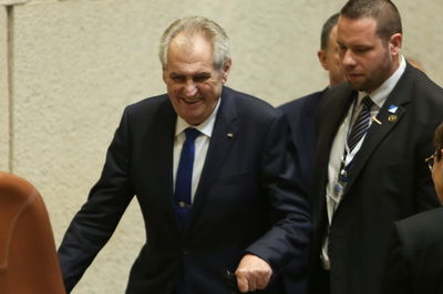 נשיא צ'כיה במליאת הכנסת, היום