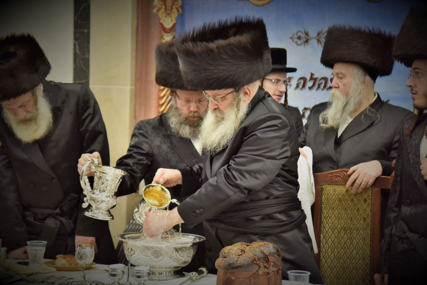 שבע ברכות בחצר קוסוב ויז'ניץ. תיעוד