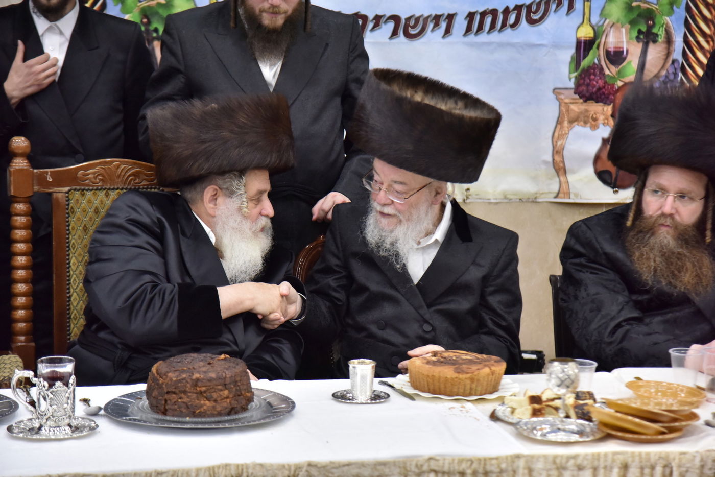 שבע ברכות בחצר קוסוב ויז'ניץ. תיעוד