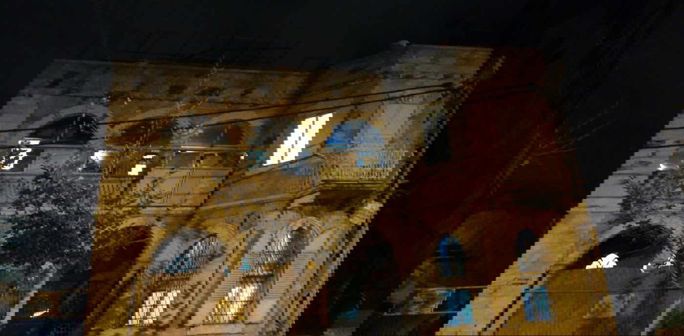 הבנין שעל גגו נערכת חתונת הקטינים