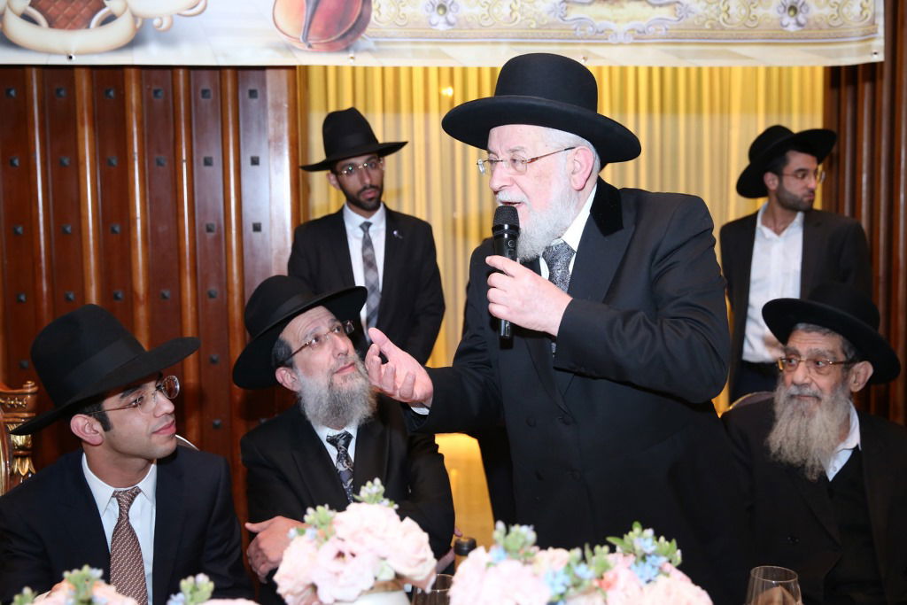 הנגיד ערך שבע ברכות לנכד נשיא המועצת