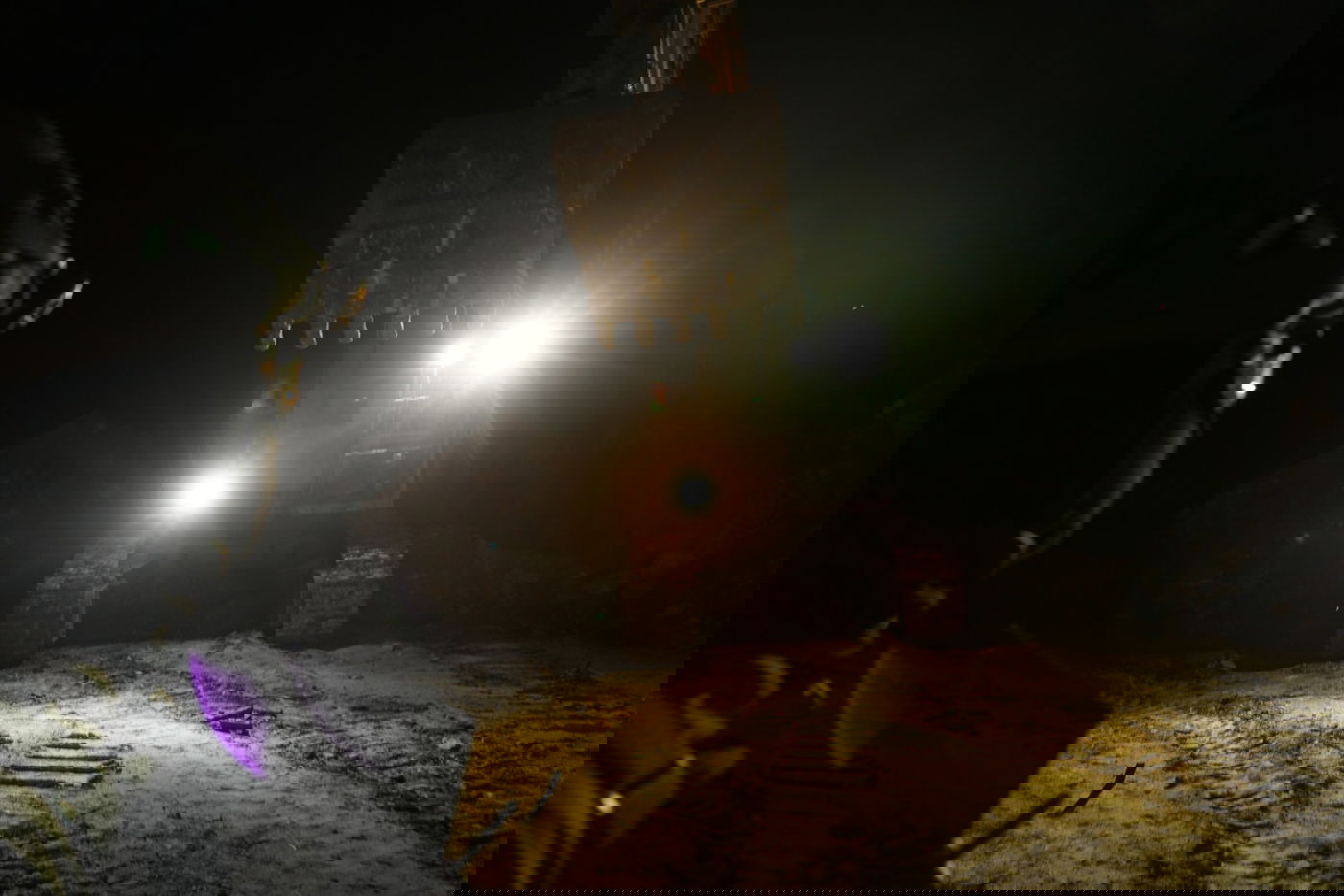 העבודות ההנדסיות בשטח