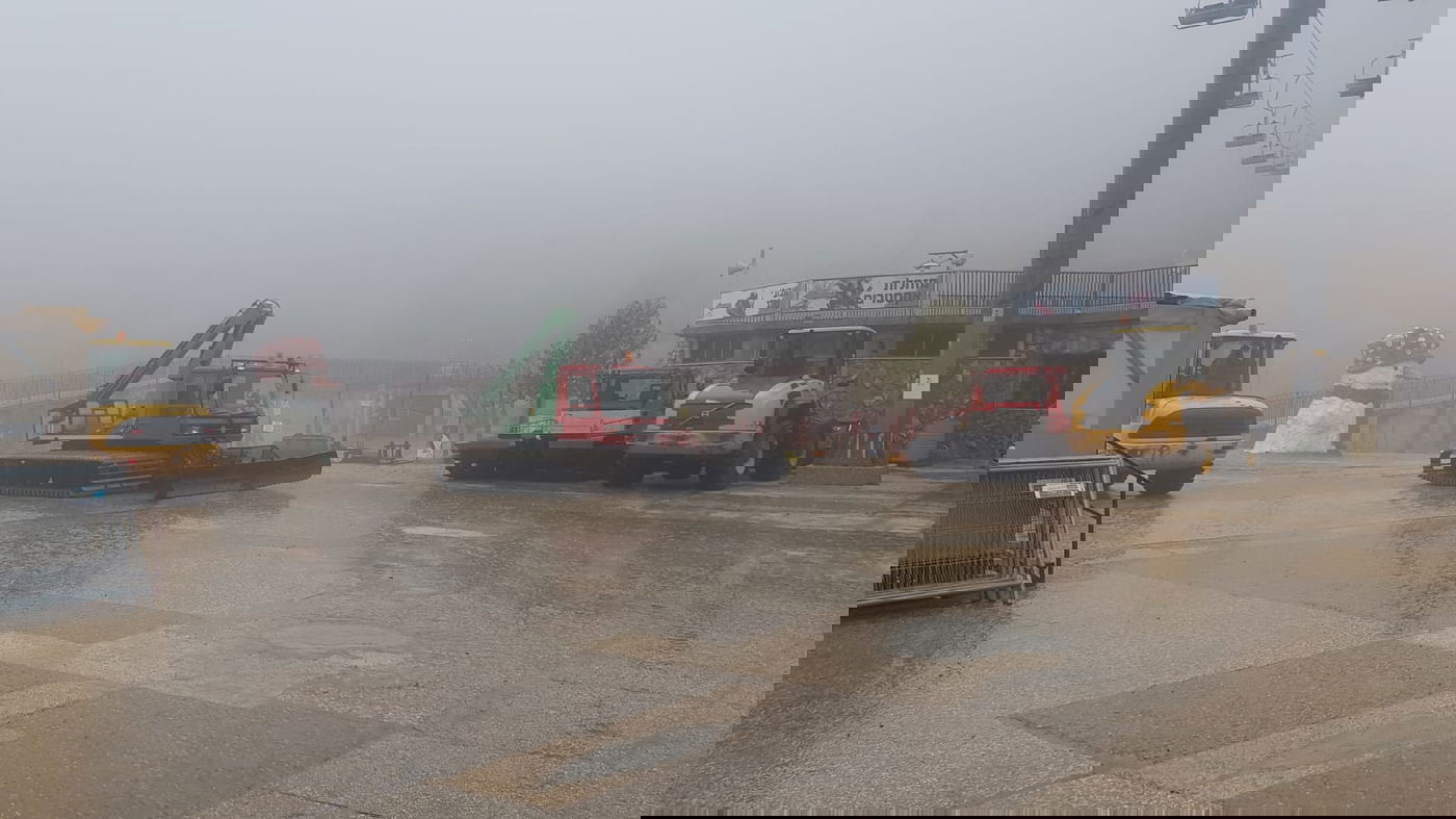 צפו: כך נערכים בחרמון לשלג הראשון