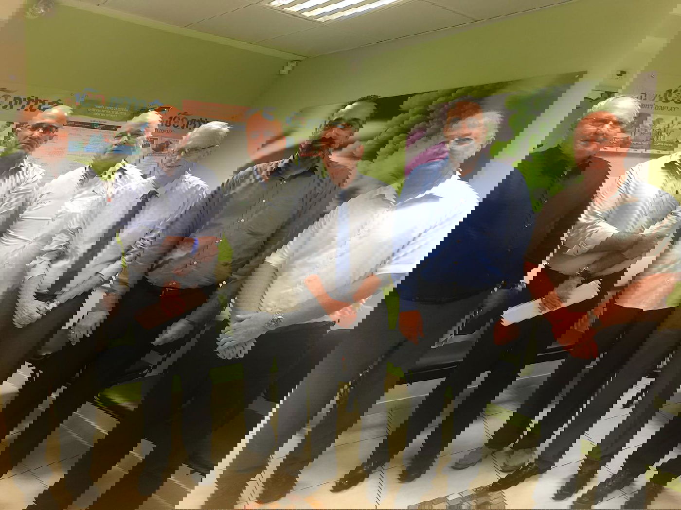 חברי הנהלת הכללית, מנכ"ל כללית פרופ' אהוד דודסון, מנהל מחוז מרכז בכללית עופר חברוני, במרכז הרפואי הלל באשדוד