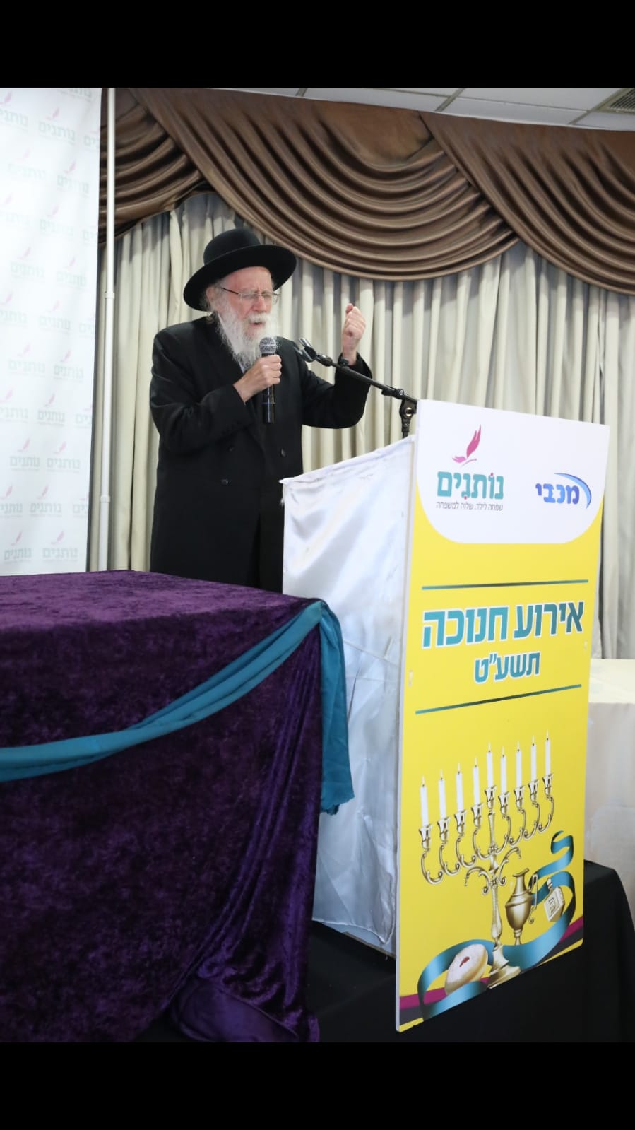 הגה"צ רבי שמעון גלאי שליט"א מברך את קהל המשתתפים