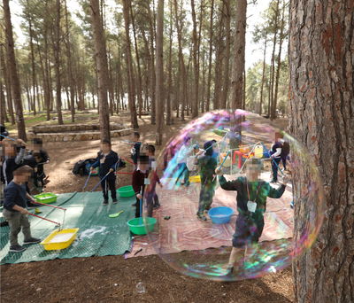 הילדים בפעילות המיוחדת בחסות קק"ל